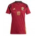 Belgium Romelu Lukaku #10 Replica Home Shirt Ladies Euro 2024 Short Sleeve